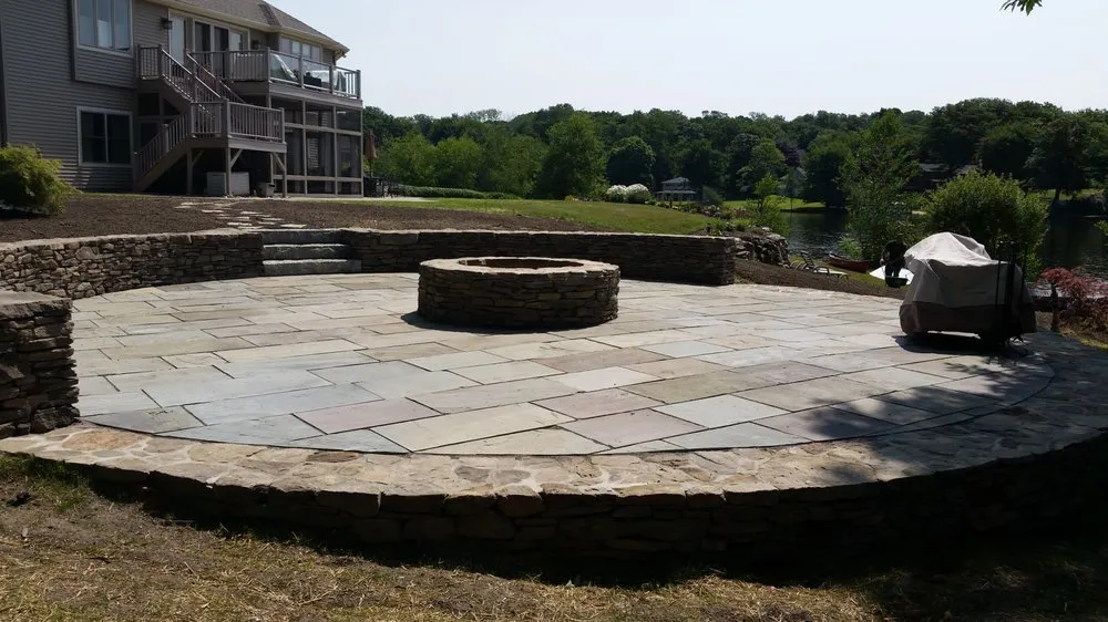 Expert landscape installation for beautiful yards in Terryville, CT by Three Leaf Landscaping