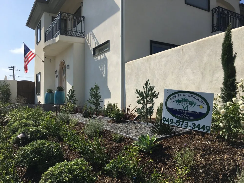 Top-rated landscape installation for year-round maintenance in San Clemente, CA by Three Palms Services