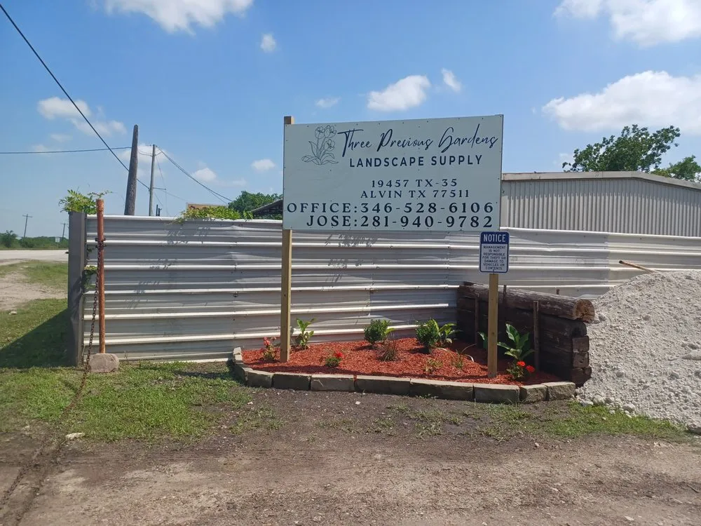 Local garden landscaping in Alvin, TX - Three Precious Gardens Landscape Supply