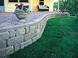 Custom lawn mowing service with custom design in Butler, WI by Three Sisters Landscaping