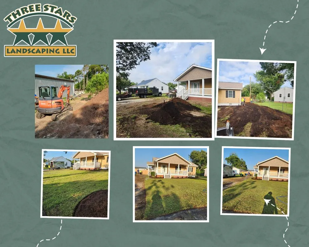 Custom landscape design for homes across Newport, NC - Three Stars Landscaping