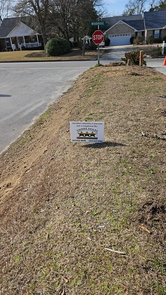 Professional landscape design for residential properties in Newport, NC by Three Stars Landscaping