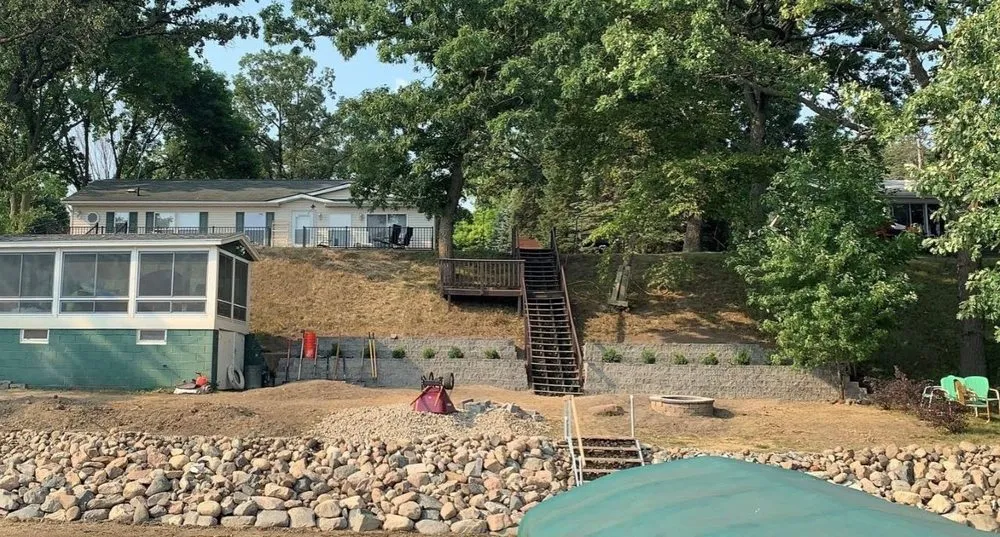 Expert outdoor landscaping for beautiful yards in Chanhassen, MN by Three Timbers