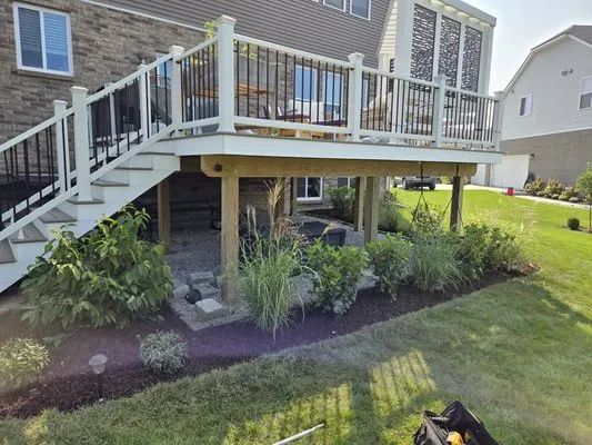 Three Wooden Crosses Lawn Landscape Design