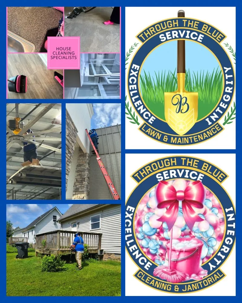 Custom yard cleanup service for beautiful yards across Clarksville, TN - Through The Blue Lawn & Maintenance