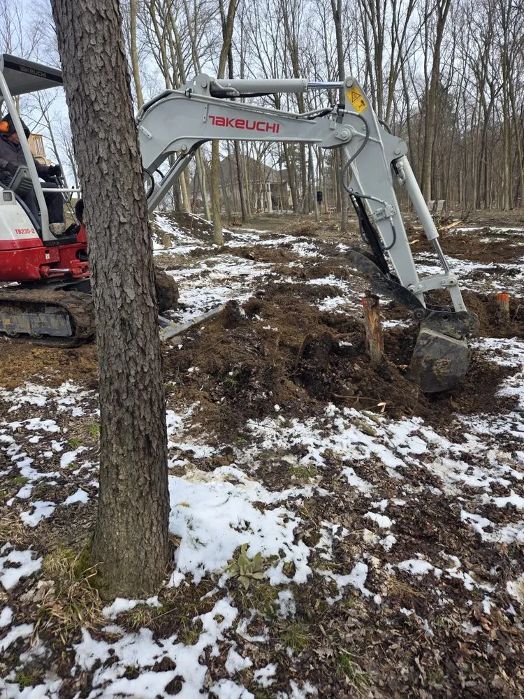 Professional landscaping services near you in North Branch, MI by Thumbs up excavation