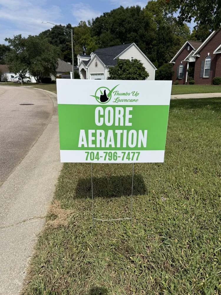 Custom landscape installation in Concord, NC by Thumbsup Service