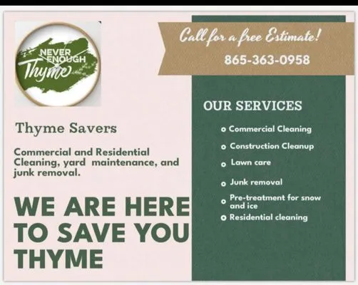 Thyme Savers Logo