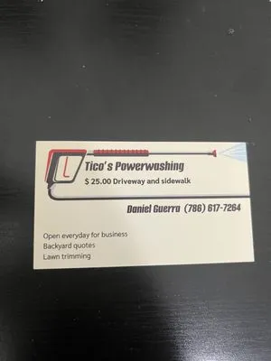 Tico’s Powerwashing Logo