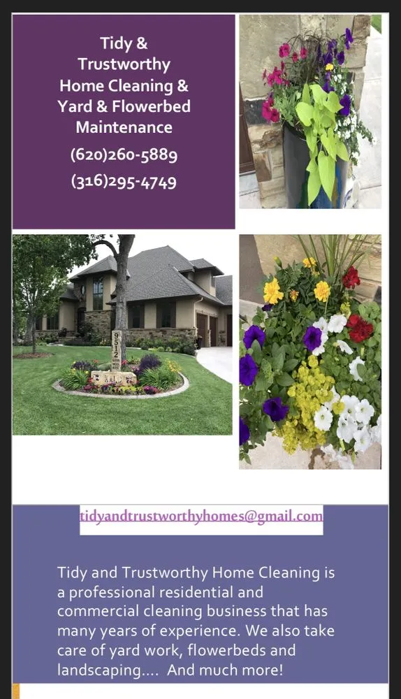 Trusted yard cleanup service for residential properties across Maize, KS - Tidy & Trustworthy Home Cleaning & Yard & Flower Maintenance