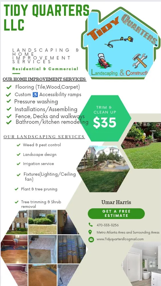 Trusted landscape design for homes in Lithonia, GA by Tidy Quarters