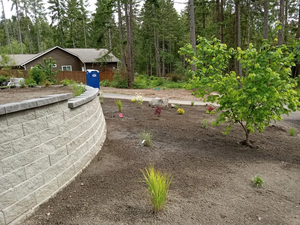 Custom garden landscaping in Gig Harbor, WA - Tigers Landscape and Construction
