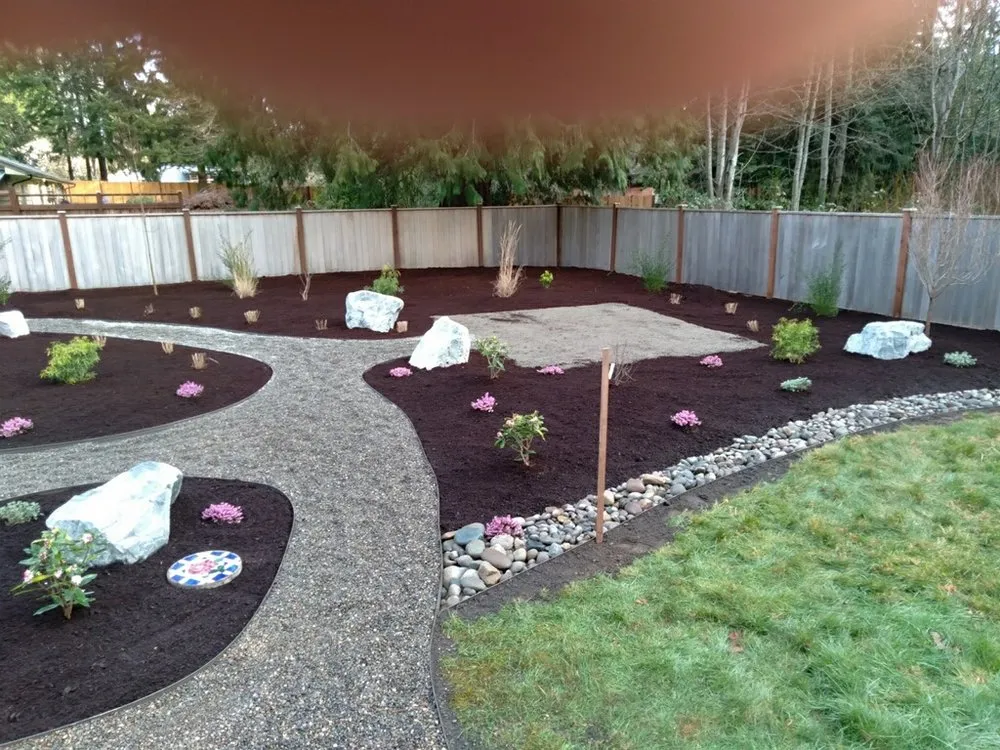 Professional yard cleanup service with custom design in Gig Harbor, WA by Tigers Landscape and Construction