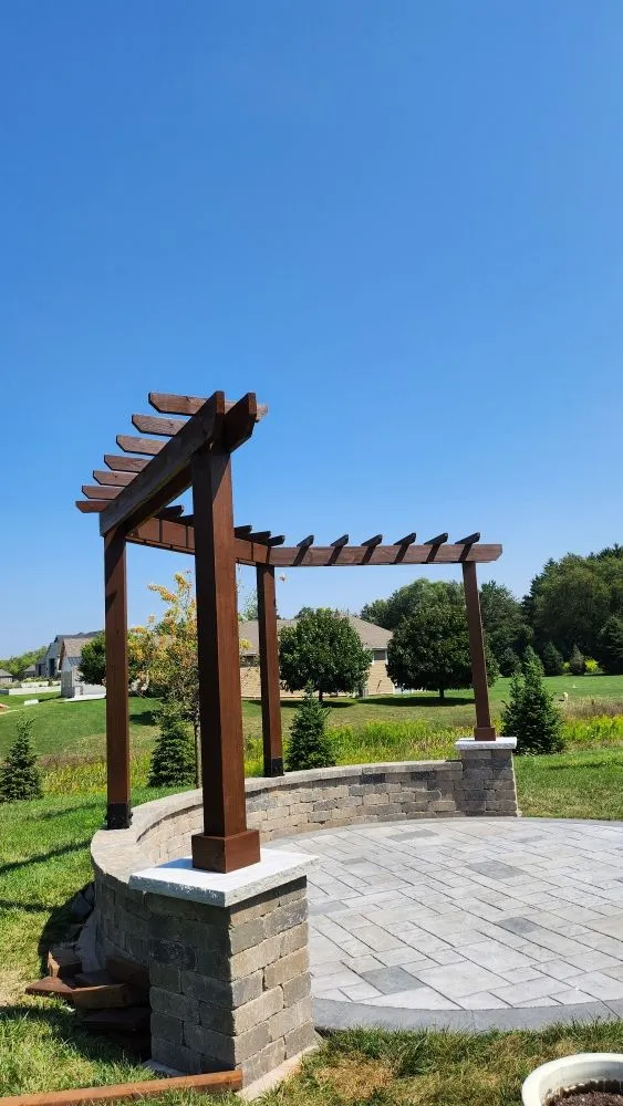 Professional outdoor landscaping for residential properties in Watertown, WI by Tillman Landscaping