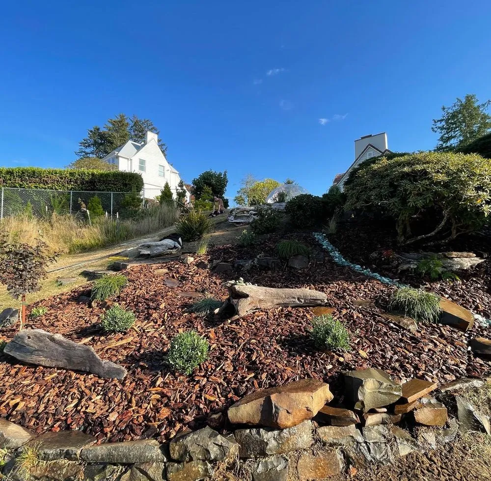 Trusted lawn mowing service in Astoria, OR by Tilly’s Garden