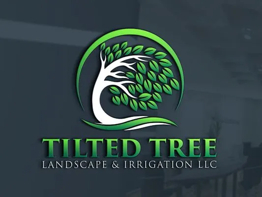 Tilted Tree Landscape And Irrigation Logo