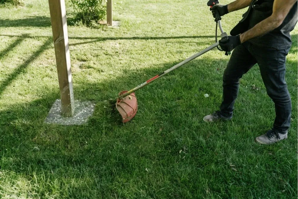 Custom outdoor landscaping with custom design in Monroe, NC by Timber Cut Services