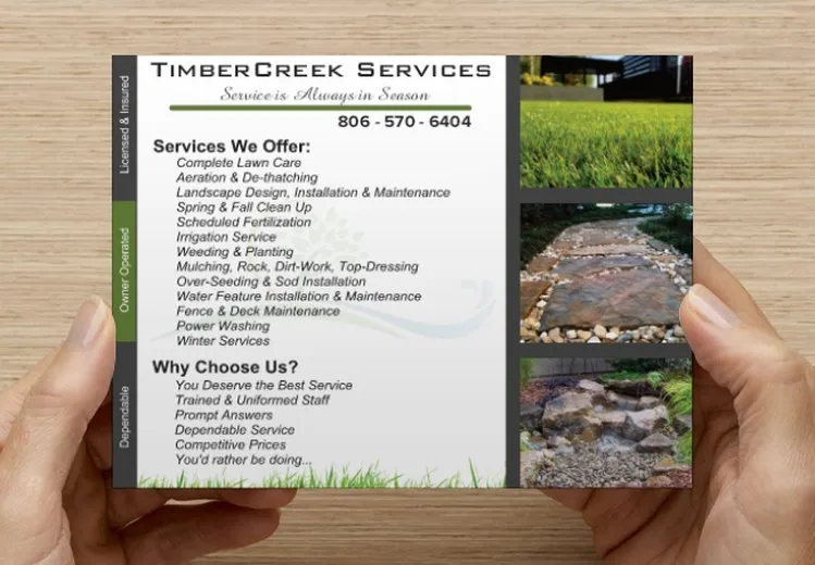 Expert outdoor landscaping for beautiful yards across Amarillo, TX - TimberCreek Services Lawn & Landscape