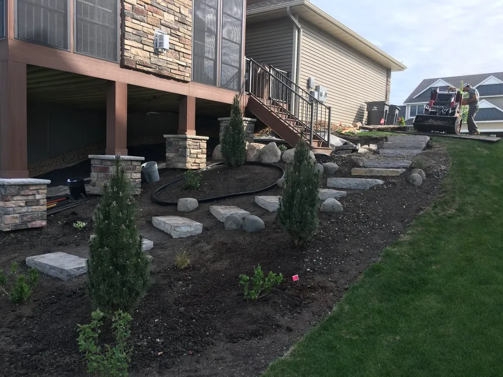 Custom landscape installation for beautiful yards across Prior Lake, MN - Timberland Outdoor Services