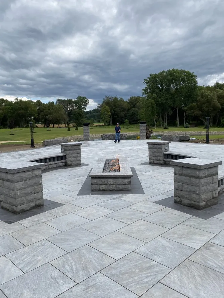 Custom lawn mowing service for homes across East Aurora, NY - Timberline Hardscapes