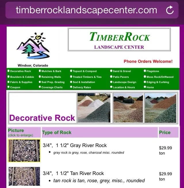 Professional outdoor landscaping in Windsor, CO - TimberRock Landscape Center