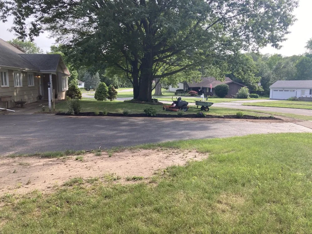 Custom landscape installation in Rochester, NY by Tim's Lawn And Landscape