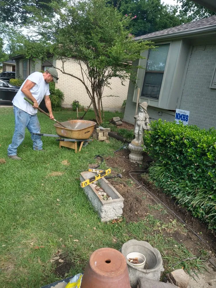 Expert garden landscaping for year-round maintenance in Mesquite, TX by Tims Lawn Care