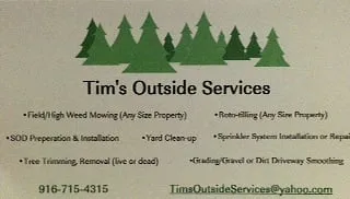 Reliable outdoor landscaping for residential properties across Sacramento, CA - Tim's Outside Services