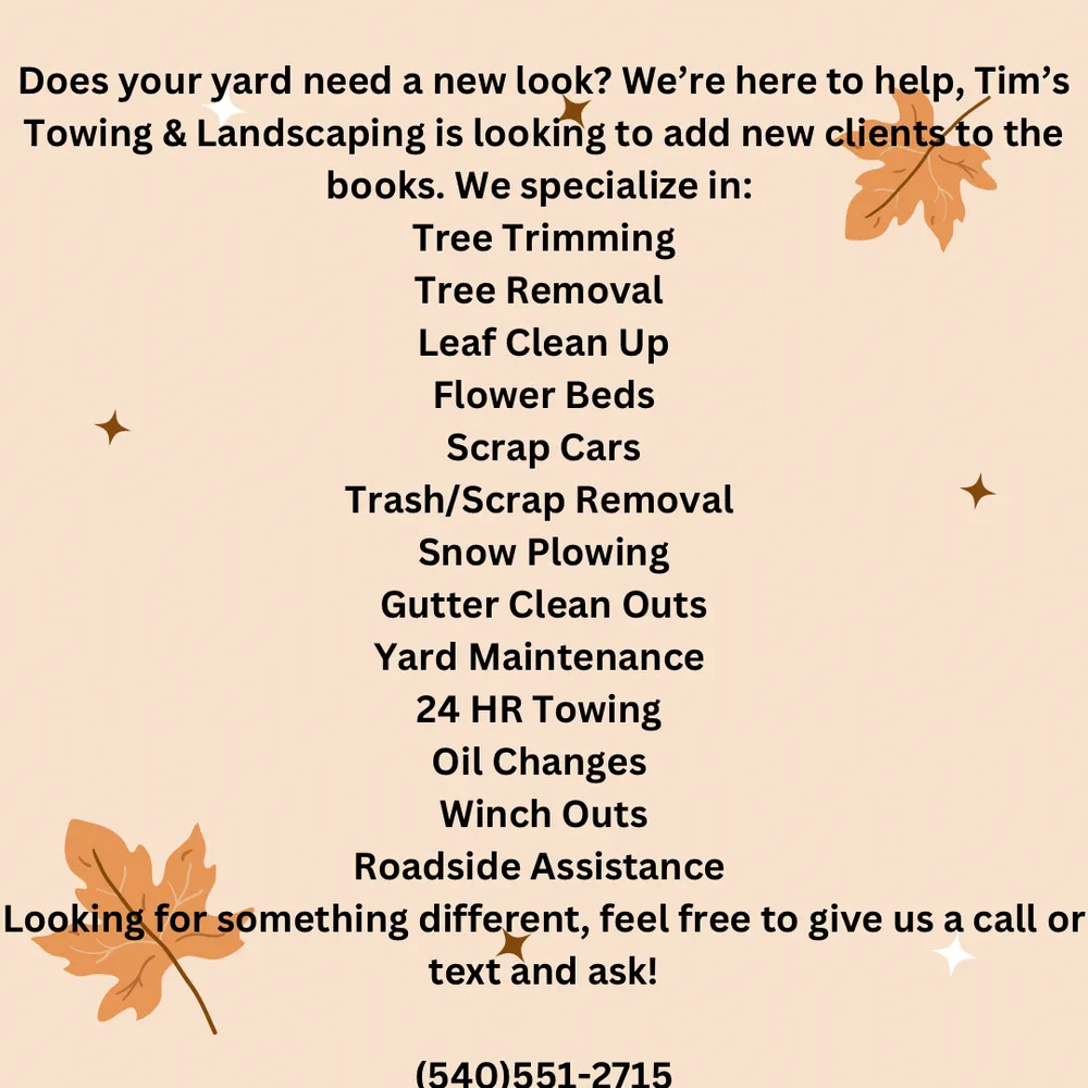 Top-rated garden landscaping for year-round maintenance across Martinsburg, WV - Tim’s Towing & Landscaping