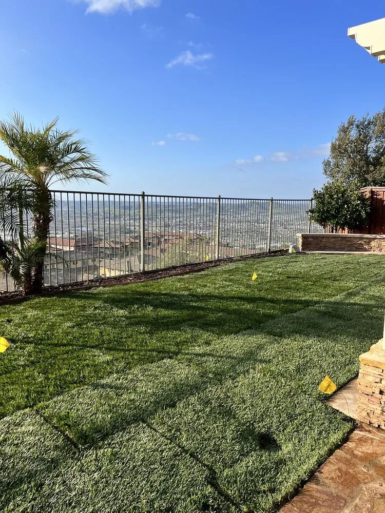 Professional outdoor landscaping with custom design in San Diego, CA by Tinh's Lawn Care and irrigation