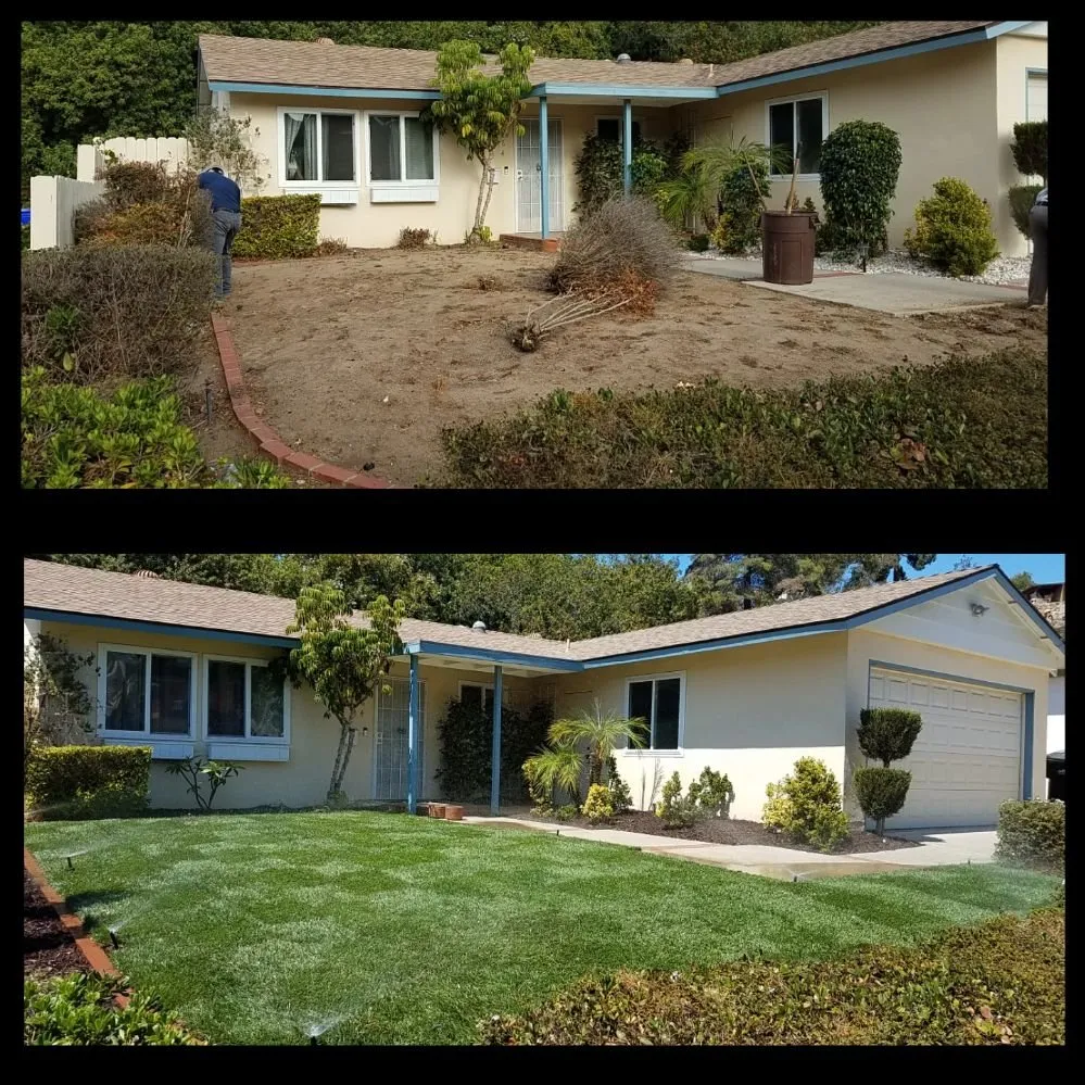 Affordable landscape design for homes across San Diego, CA - Tinh's Lawn Care and irrigation