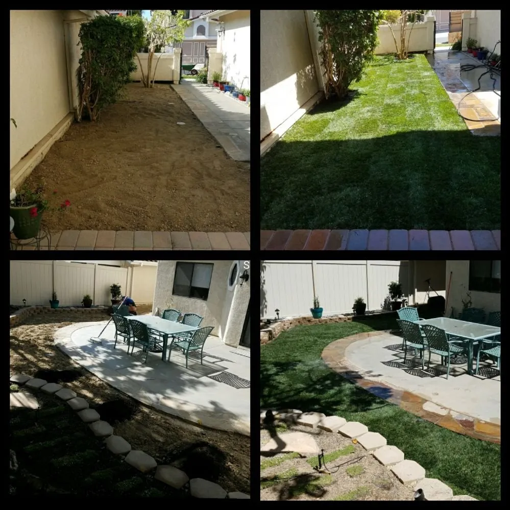 Custom landscape installation in San Diego, CA - Tinh's Lawn Care and irrigation