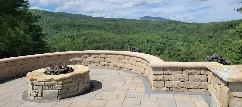 Professional landscape installation with custom design in Nebo, NC by Tino Landscapes
