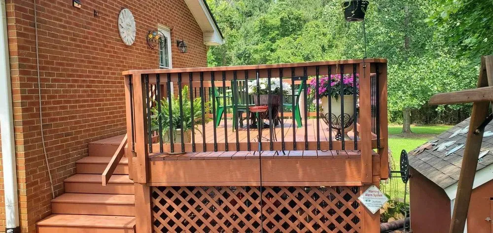 Custom garden landscaping in Pittsboro, NC by Tino's Painting And Landscaping