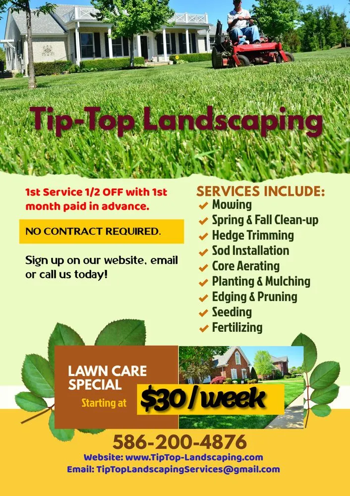 Professional garden landscaping in Sterling Heights, MI by Tip-Top Landscaping
