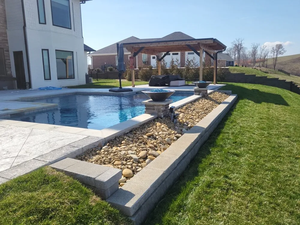 Custom lawn mowing service with custom design across Morristown, TN - Tip Top Lawns And Landscaping