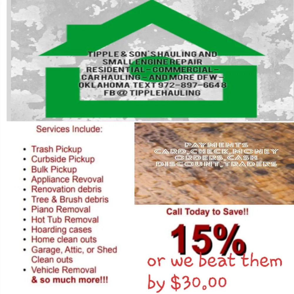 Trusted yard cleanup service in Anna, TX - Tipple & Son's