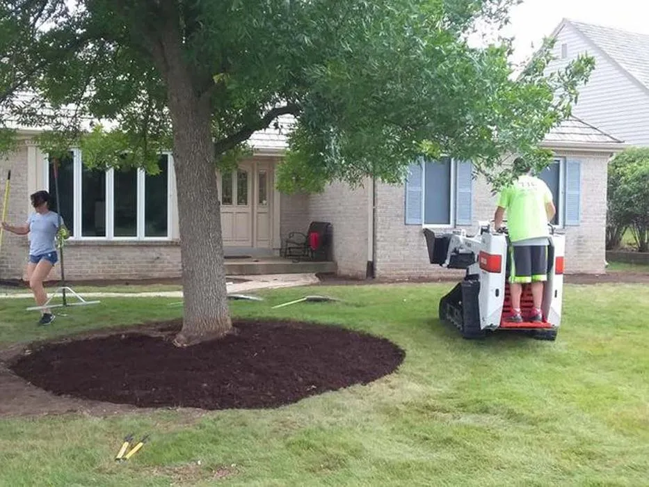 Professional landscape installation for residential properties in Sullivan, WI by Tischer's Tree & Landscape