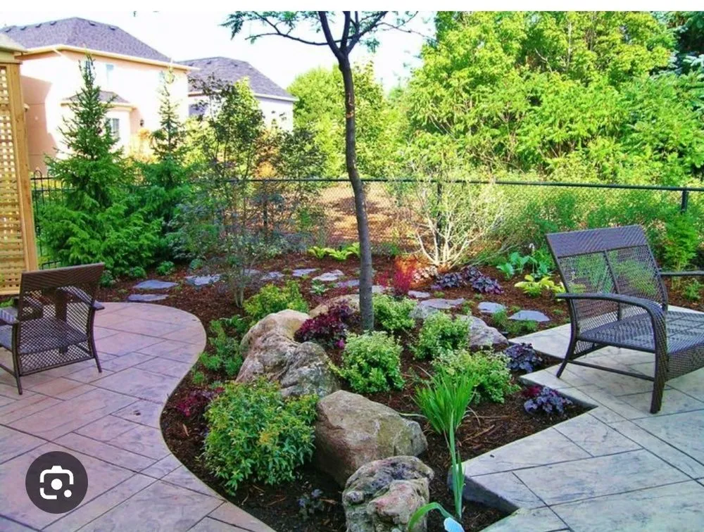 Custom garden landscaping in Simpsonville, SC by Titan Landscaping and Hardscaping