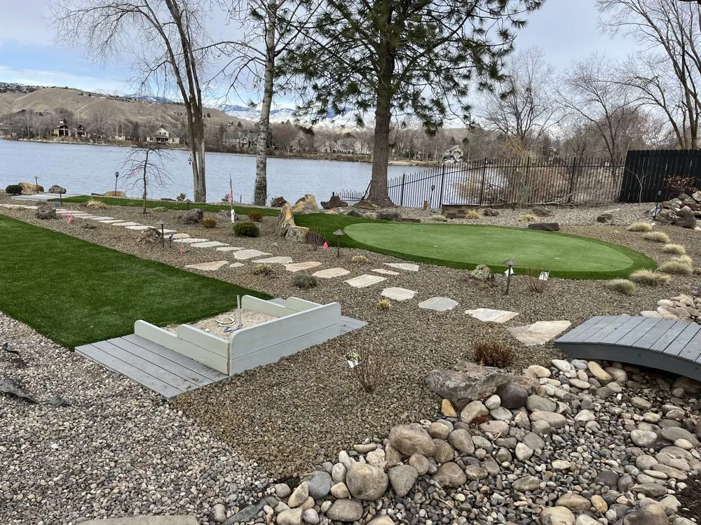 Reliable lawn mowing service for residential properties in Caldwell, ID by Titan Landscaping