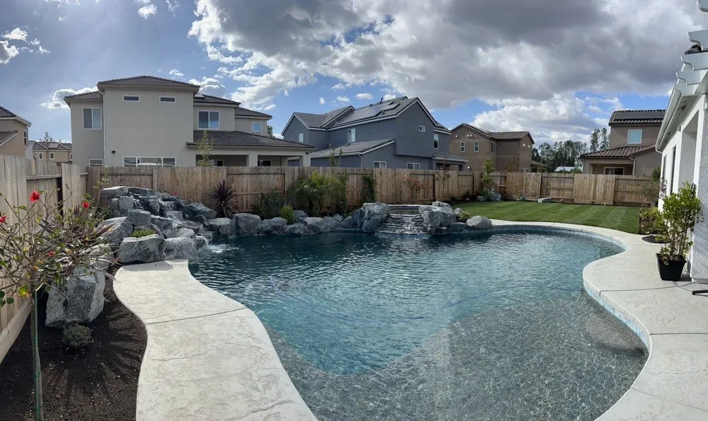 Custom landscape design in Fresno, CA by Titan Landscaping