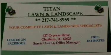 Top-rated landscaping services in Chatham, IL by Titan Lawn & Landscape