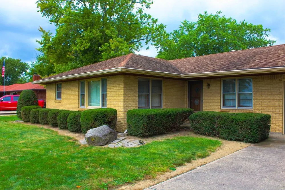 Custom landscape installation for homes in Anderson, IN by Titan Lawn Services