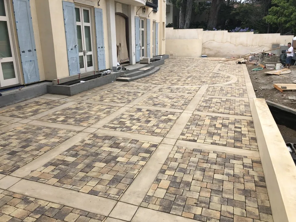Professional yard cleanup service with custom design in Los Angeles, CA by Titan Pavers