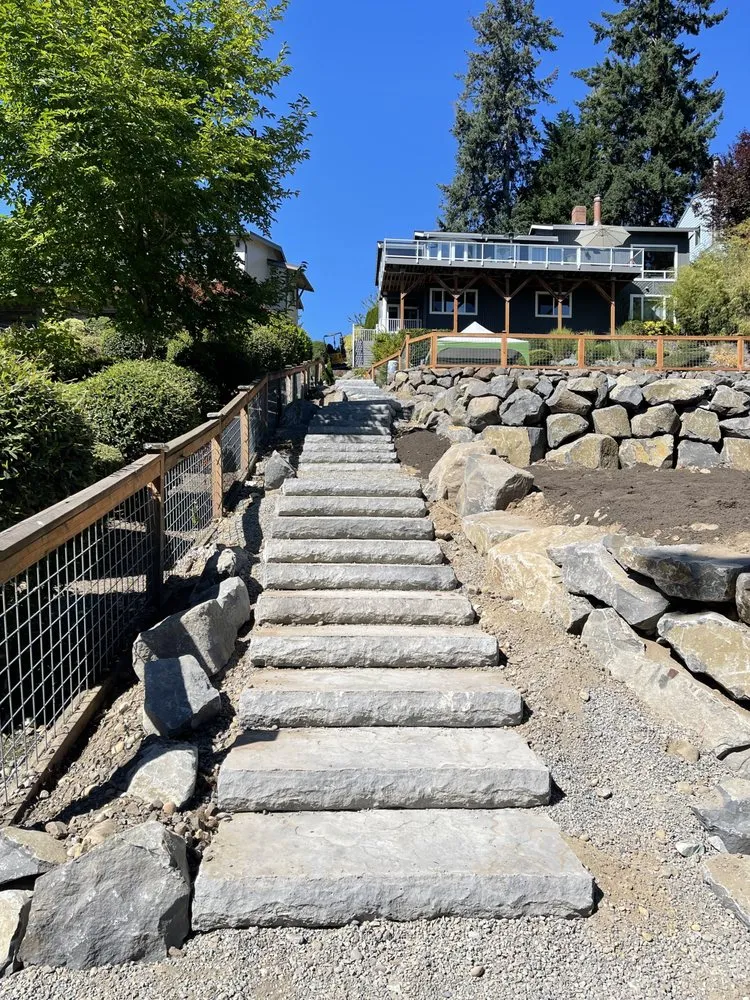 Top-rated garden landscaping in Duvall, WA by Titan Rockeries and Construction