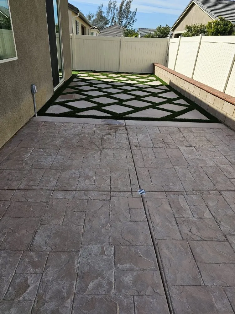 Trusted lawn mowing service with custom design in Moreno Valley, CA by Tito's Landscaping Concrete