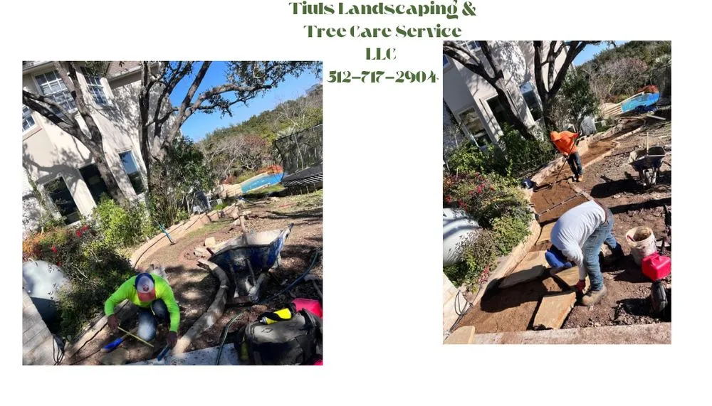 Custom landscape installation for outdoor upgrades in Pflugerville, TX by Tiul's Landscaping and Tree Care Services