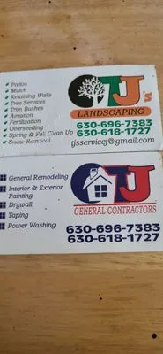 TJ's Landscaping Service Logo
