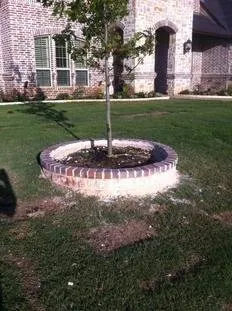 Professional garden landscaping with custom design across Krum, TX - TJ's Lawn Service