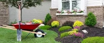 Custom garden landscaping for residential properties in Lima, OH by TJ’s Services All